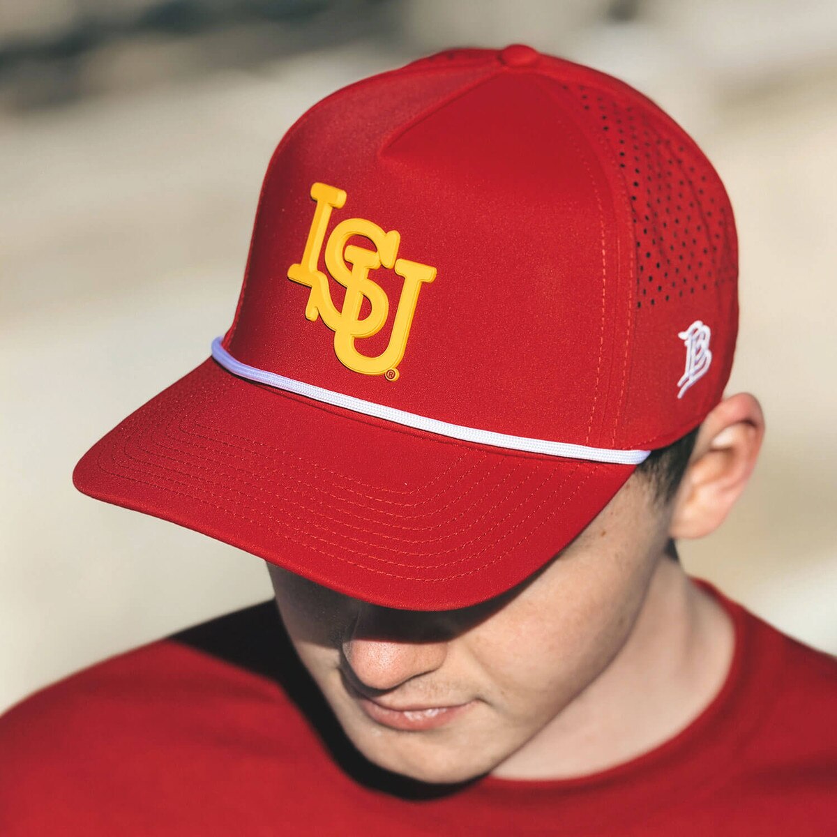 Branded Bills ISU Cardinal Adjustable Rope Hat